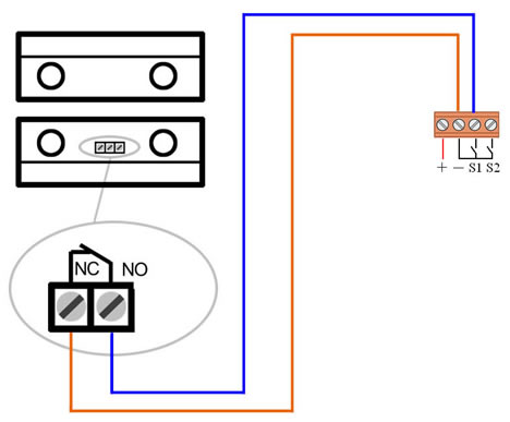 系统传感器(干接点)接口定义及连接方法
